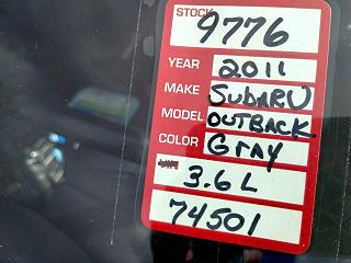 2011 Subaru Outback 3.6R Limited 4S4BRDKC0B2372924 in Tamworth, NH 33