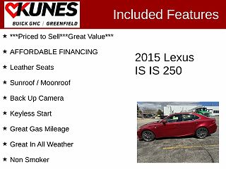 2015 Lexus IS 250 JTHCF1D21F5025898 in Milwaukee, WI 2