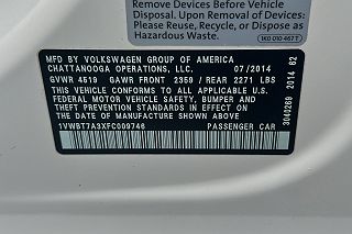 2015 Volkswagen Passat Sport 1VWBT7A3XFC009746 in Novato, CA 41