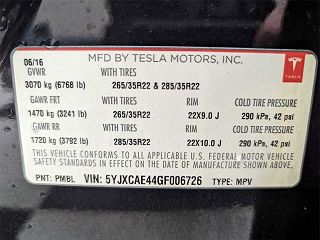 2016 Tesla Model X P90D 5YJXCAE44GF006726 in Portland, OR 24