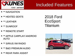 2018 Ford EcoSport Titanium MAJ6P1WL2JC182092 in Antioch, IL 2