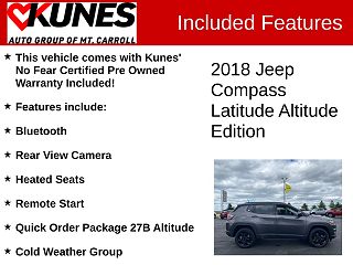 2018 Jeep Compass Altitude Edition 3C4NJDBB5JT325496 in Mount Carroll, IL 3