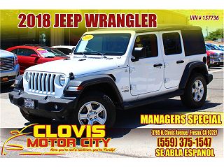 2018 Jeep Wrangler Sport 1C4HJXDG0JW157736 in Fresno, CA 1
