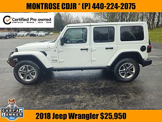 2018 Jeep Wrangler Sahara 1C4HJXEN9JW224427 in Kingsville, OH 1