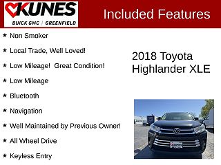 2018 Toyota Highlander XLE 5TDJZRFH0JS552589 in Milwaukee, WI 3