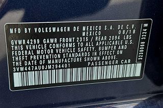 2018 Volkswagen Golf S 3VW447AU0JM294401 in Novato, CA 39