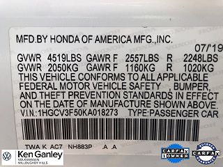 2019 Honda Accord EXL 1HGCV3F50KA018273 in Willoughby Hills, OH 26