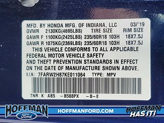 2019 Honda CR-V EXL 7FARW2H87KE011064 in Harrisburg, PA 25