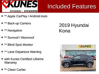 2019 Hyundai Kona Ultimate KM8K5CA5XKU246891 in Sycamore, IL 2