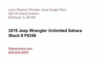 2019 Jeep Wrangler Sahara 1C4HJXEN5KW586031 in Elmhurst, IL 2