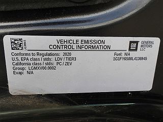 2020 Chevrolet Bolt EV LT 1G1FY6S00L4136945 in Dewitt, MI 10