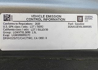 2020 Chevrolet Equinox LT 3GNAXJEV0LS600595 in Dewitt, MI 10