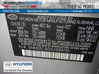 2020 Hyundai Santa Fe Limited Edition 5NMS5CAD7LH289735 in Washington, PA 37