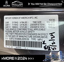 2021 Acura RDX Base 5J8TC1H36ML005539 in Merrillville, IN 19