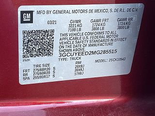 2021 Chevrolet Silverado 1500 RST 3GCUYEED2MG285515 in La Junta, CO 27