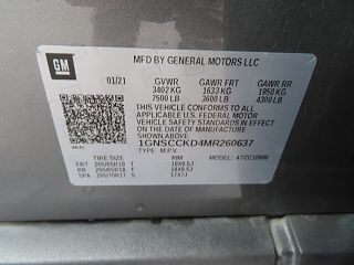 2021 Chevrolet Suburban LT 1GNSCCKD4MR260637 in Baltimore, OH 22