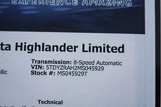 2021 Toyota Highlander Limited 5TDYZRAH2MS045929 in Valencia, CA 27