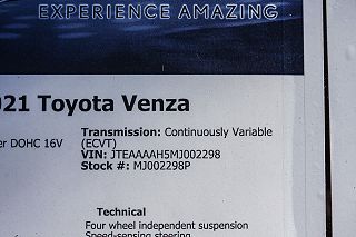 2021 Toyota Venza LE JTEAAAAH5MJ002298 in Valencia, CA 26