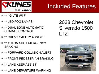2023 Chevrolet Silverado 1500 LTZ 1GCUDGED7PZ113346 in Antioch, IL 3