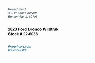 2023 Ford Bronco Wildtrak 1FMEE5DP4PLB44540 in Bensenville, IL 2