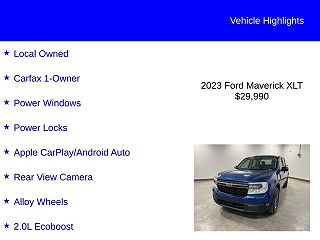 2023 Ford Maverick XLT 3FTTW8F93PRA98001 in Huntsville, AL 3