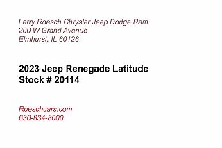 2023 Jeep Renegade Latitude ZACNJDE14PPP19930 in Elmhurst, IL 2