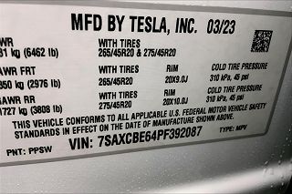 2023 Tesla Model X Plaid 7SAXCBE64PF392087 in Spokane, WA 20