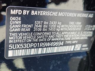 2024 BMW X3 xDrive30i 5UX53DP01R9W49694 in Muncy, PA 25