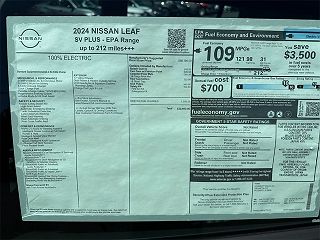 2024 Nissan Leaf SV 1N4CZ1CV4RC550691 in Annapolis, MD 15