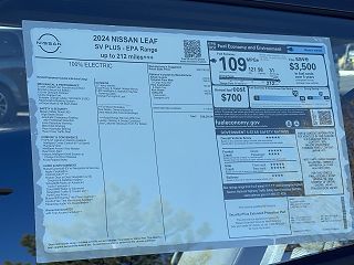 2024 Nissan Leaf SV 1N4CZ1CV5RC552773 in Flagstaff, AZ 17