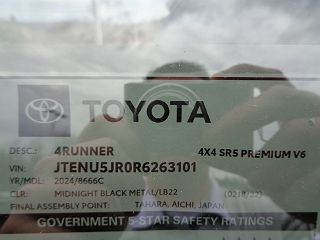 2024 Toyota 4Runner SR5 JTENU5JR0R6263101 in Johnstown, PA 20