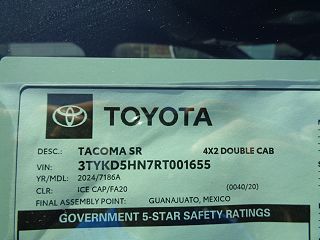 2024 Toyota Tacoma SR 3TYKD5HN7RT001655 in Johnstown, PA 18