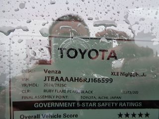 2024 Toyota Venza Nightshade Edition JTEAAAAH6RJ166599 in Johnstown, PA 17
